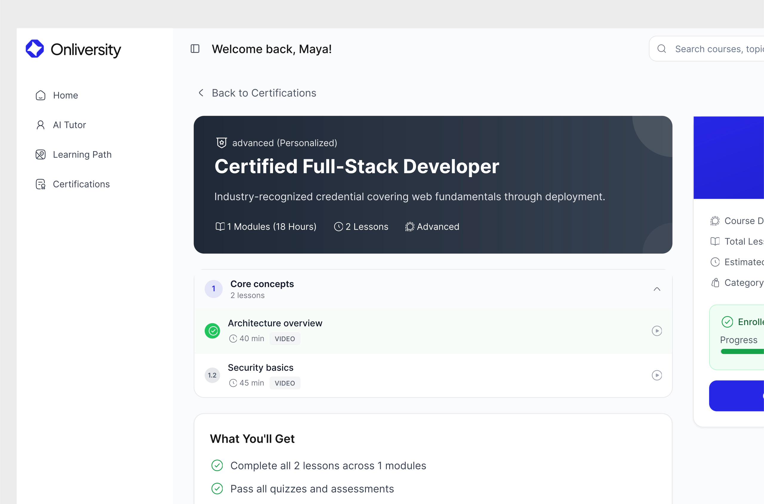 Onliversity case study, detail 9